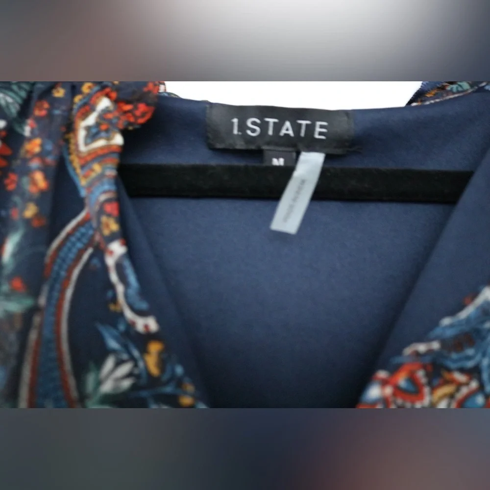 NWT-1 State Chiffon Dress- size Medium - Picture 9 of 9